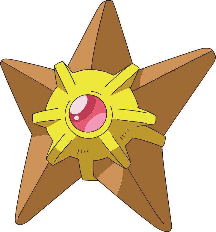 Información Valiosa Sobre Staryu - All Water Pokemon Single (558x600), Png Download