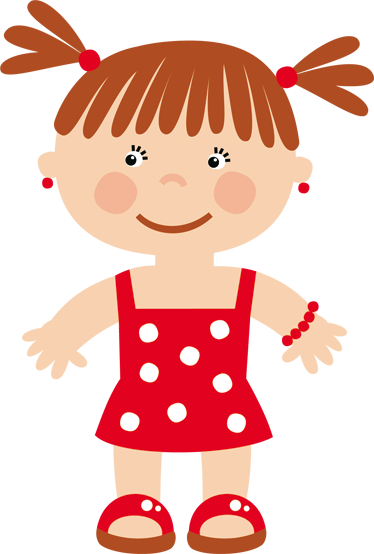 Cartoon Stickers, Fairy Tales, Baby Kids, Clip Art, - Tekening Meisje Met Kleedje (374x554), Png Download
