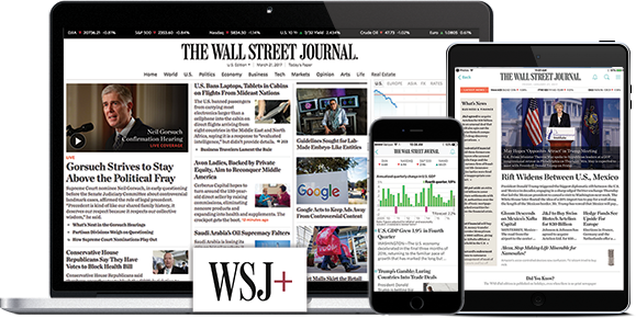 Homepage Takeover Wall Street Journal (579x290), Png Download