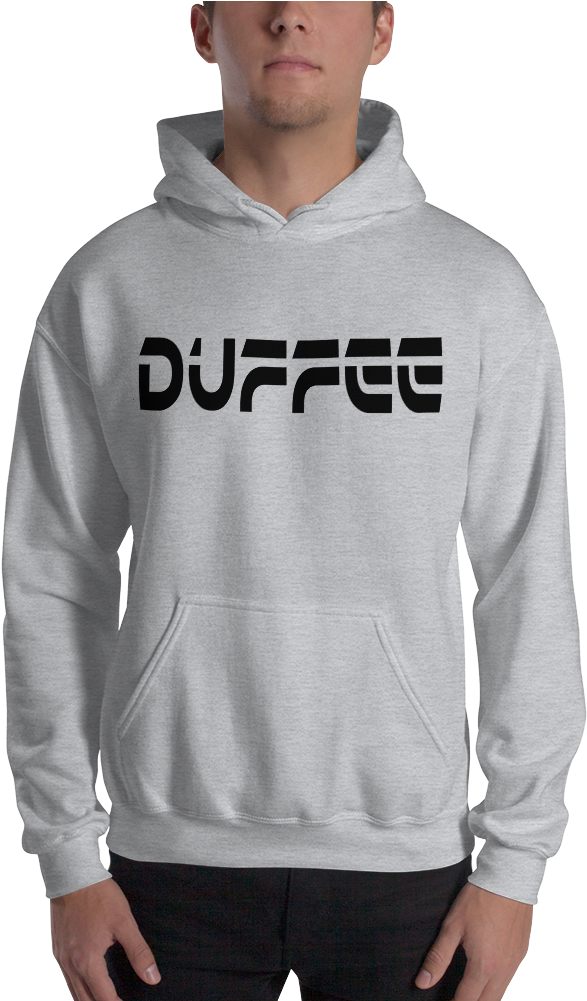 Image Of Duffee Hoodie With Black Design - Hoodie (1000x1000), Png Download