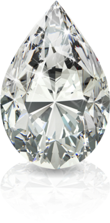 Pear Cut Diamond Png (800x800), Png Download