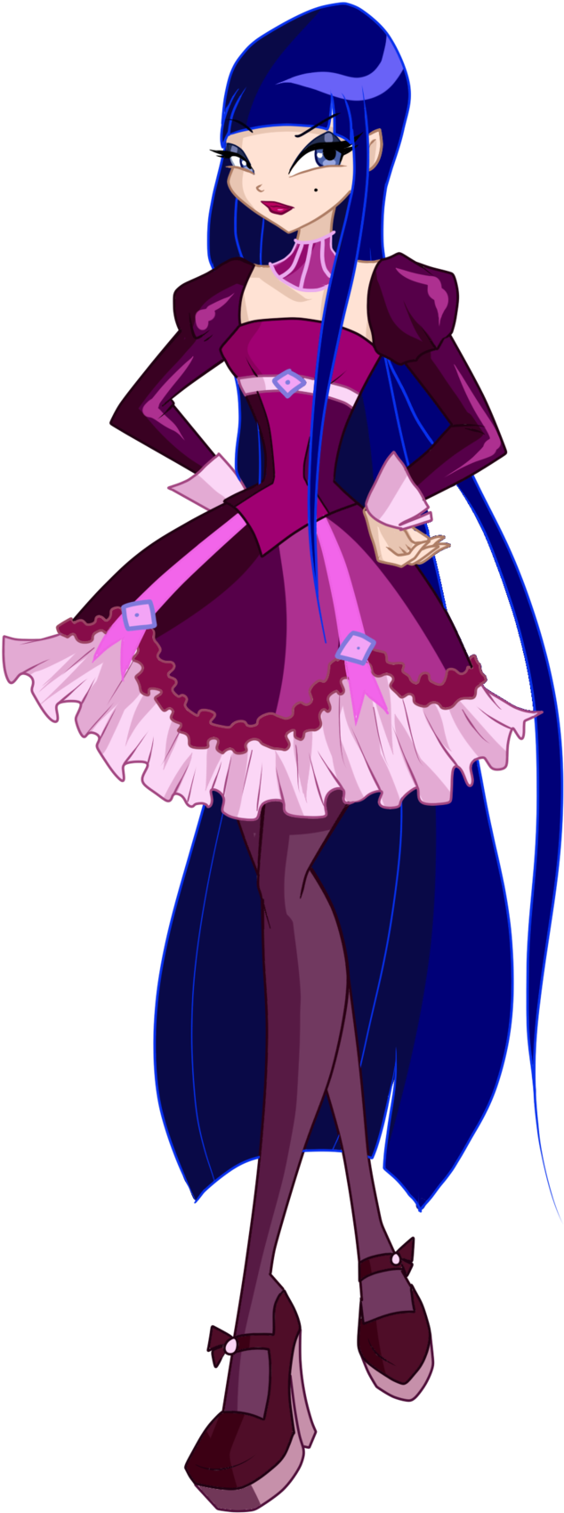 Chimera By Fantazyme On Deviantart - Winx Club Chimera Dress (599x1334), Png Download