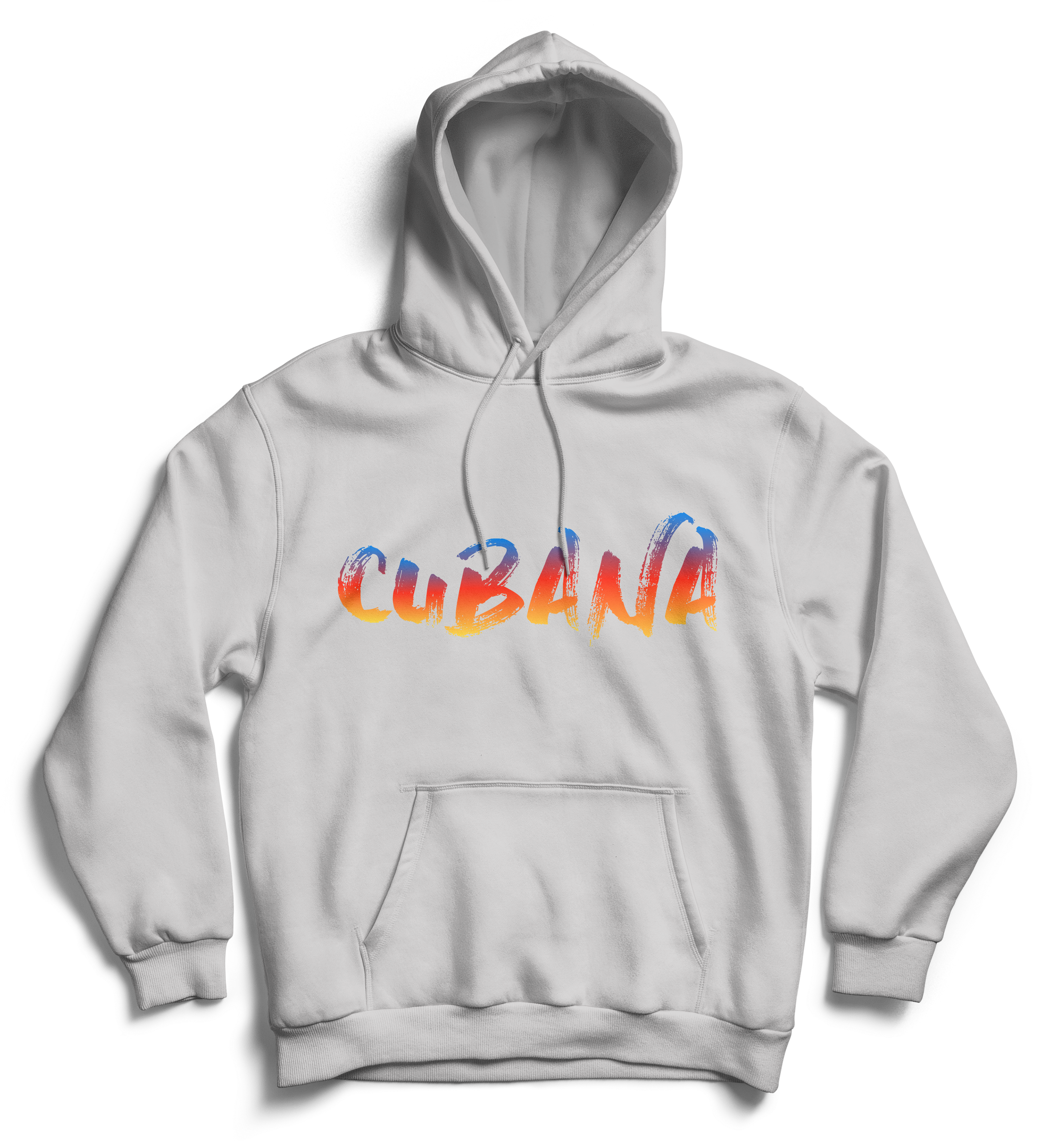 Image Of Cubana Grey & Sunset Pull-over Hoodie - Train Smart Keep It Real (4000x3500), Png Download