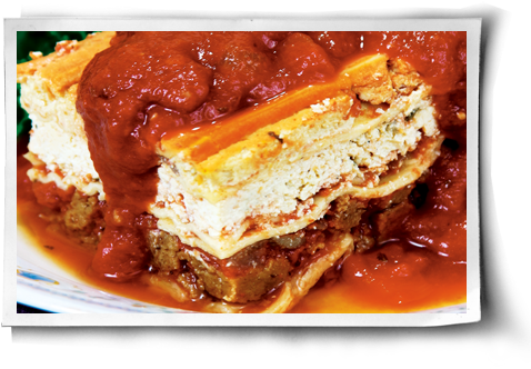 Italian Lasagna Vegan-style Post Image - Italian Cuisine (500x344), Png Download
