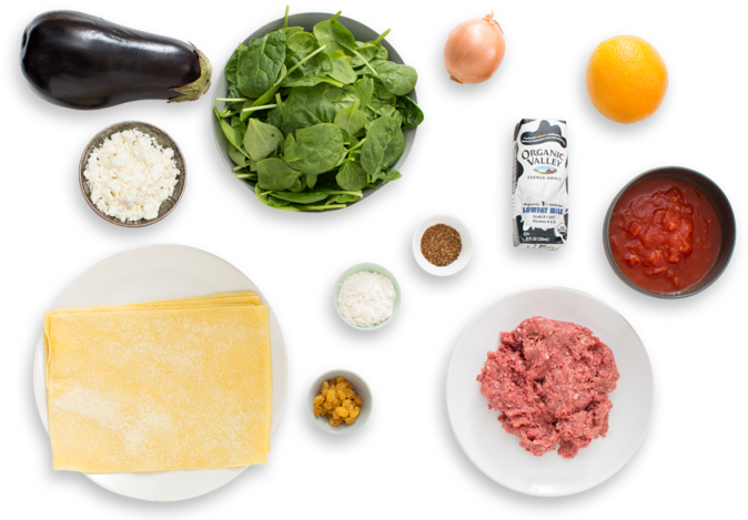 Moussaka-style Lasagna With Eggplant & Spinach - Moussaka Lasagna (700x477), Png Download