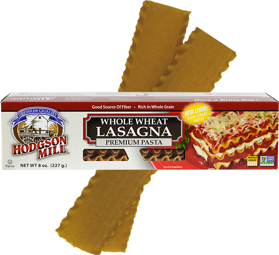 Whole Wheat Lasagna - Whole Wheat Lasagna 8 Oz Box By Hodgson Mill (1000x1000), Png Download