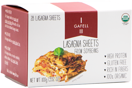 Gafell Lasagna Sheets From Soybeans (480x327), Png Download