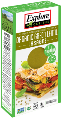 Update Your Lasagna Recipe - Explore Cuisine Green Lentil Lasagne (250g) (410x410), Png Download