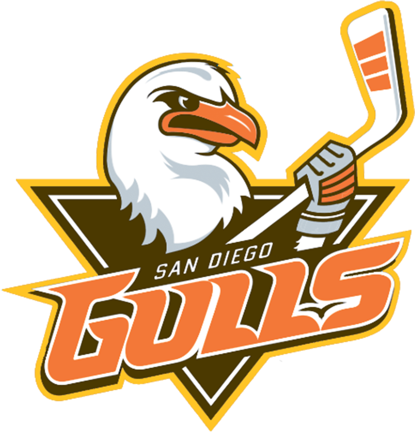 Gulls Padres Themed Logo - San Diego Gulls Flag (1500x1500), Png Download