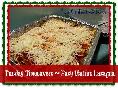 Tuesday Timesavers ~ Easy Italian Lasagna - Grated Parmesan (416x311), Png Download