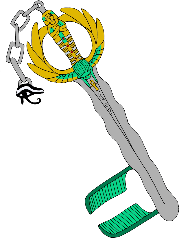Ren's Keyblade - Justice League Keyblade (637x825), Png Download