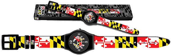Md Flag Wristwatch - Strap (600x600), Png Download