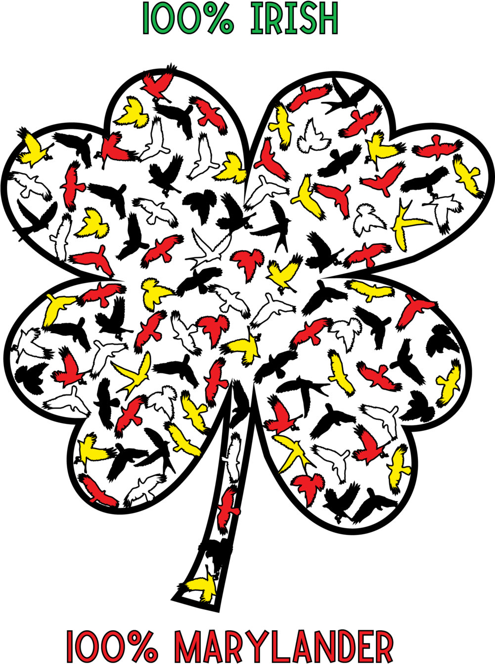 Md Shamrock - Maryland (1000x1373), Png Download