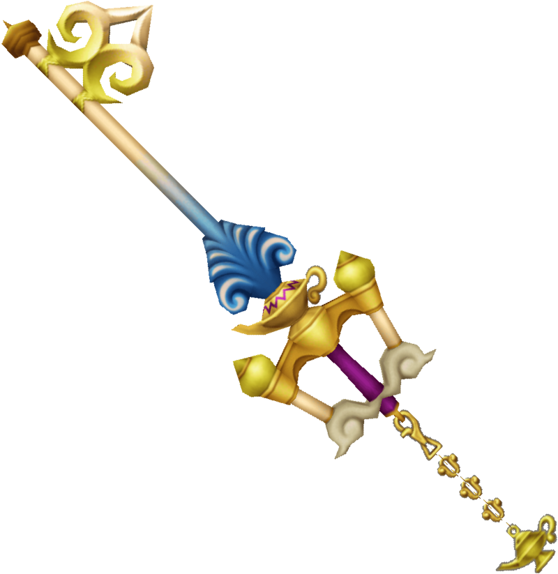 Wishing Lamp Keyblade - Aladdins Keyblade Kingdom Hearts (860x860), Png Download