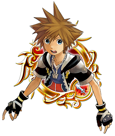 A Spirited Boy Chosen By The Keyblade To Fight The - Kingdom Hearts Toon Sora (373x439), Png Download