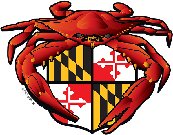Bleed Area May Not Be Visible - Citizen Pride Maryland Red Crab Garden Flag (600x485), Png Download