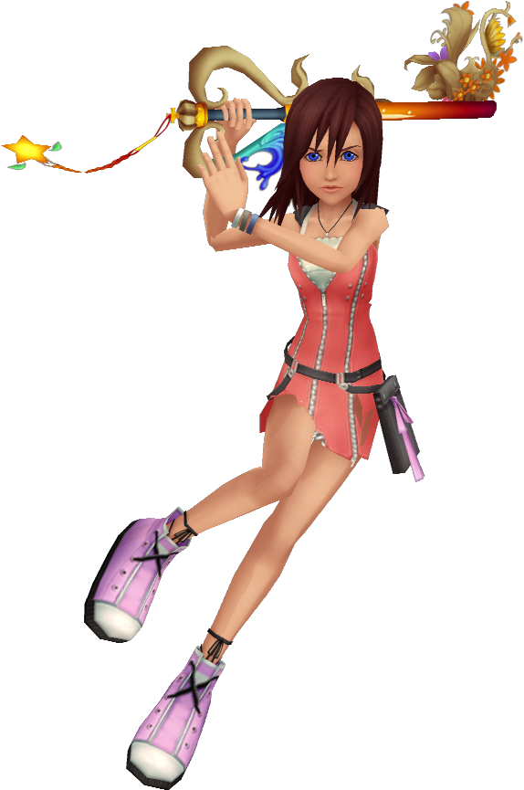 Kairi With Keyblade - Kingdom Hearts Kairi Png (600x900), Png Download