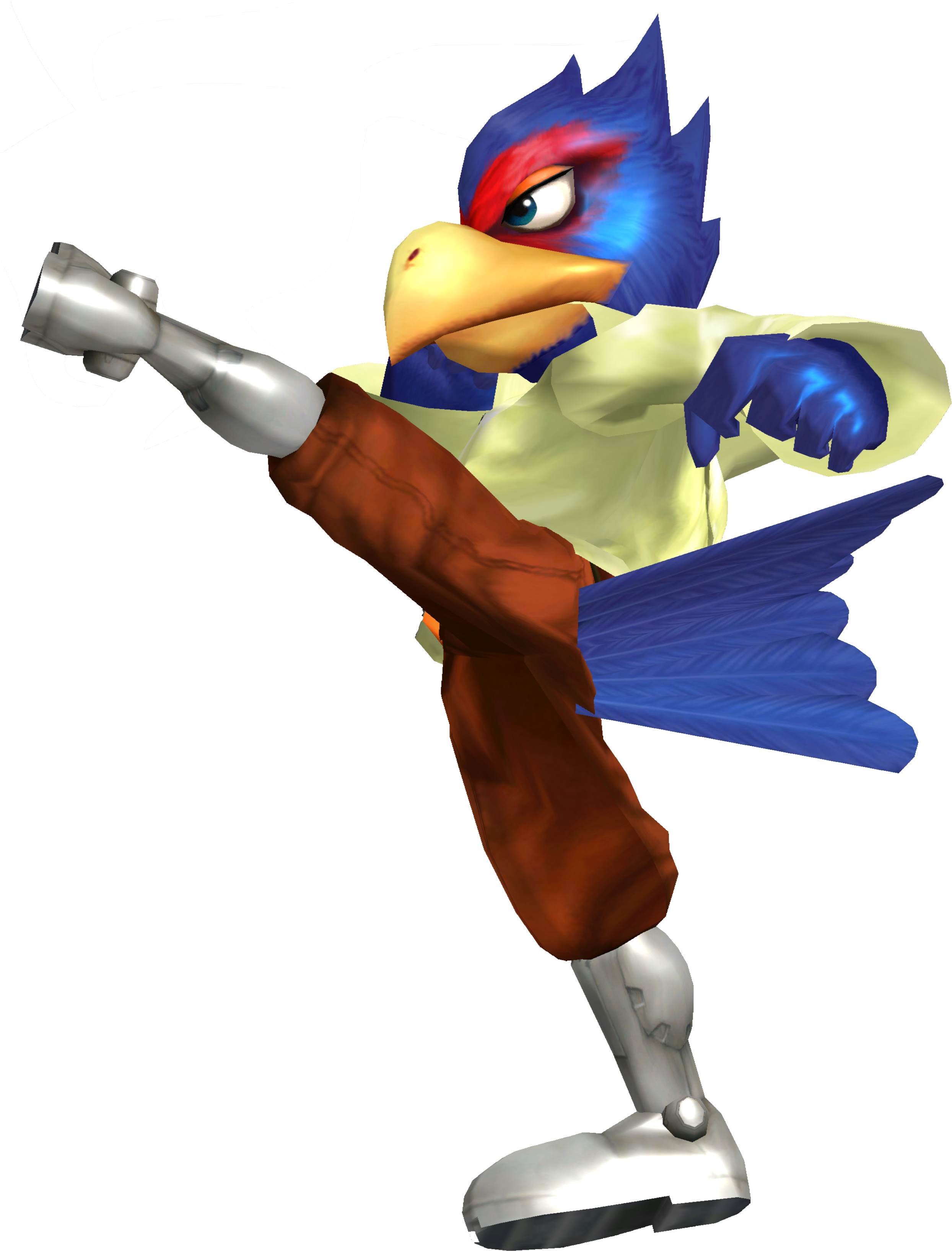 Plus Falco Kicking M - Falco Melee Png (2592x3304), Png Download
