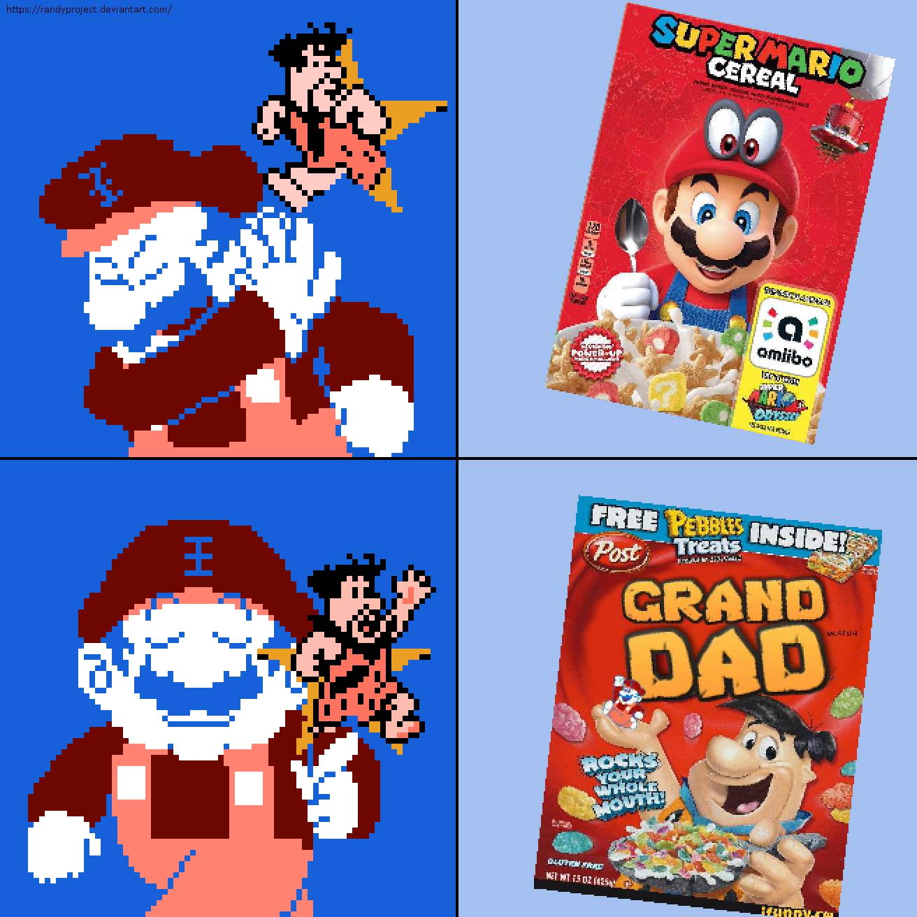Supermario Cereal Https - Post Fruity Pebbles Cereal (1312x1312), Png Download
