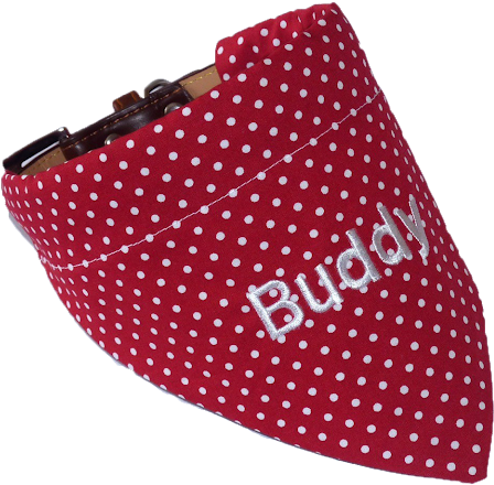 Personalised Dog Bandanas - Polka Dot (576x545), Png Download