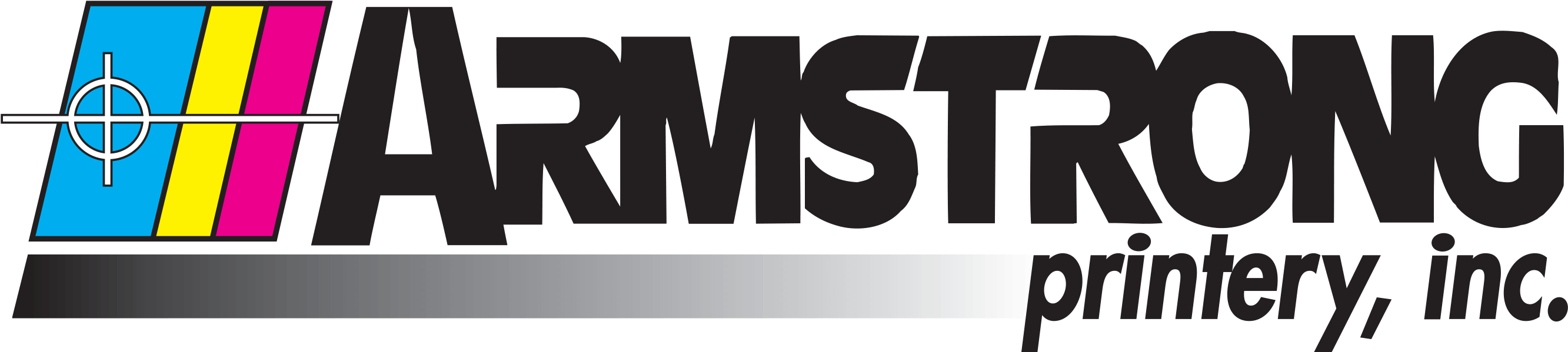 Armstrong Printery Logo Hershey - Graphics (2682x617), Png Download