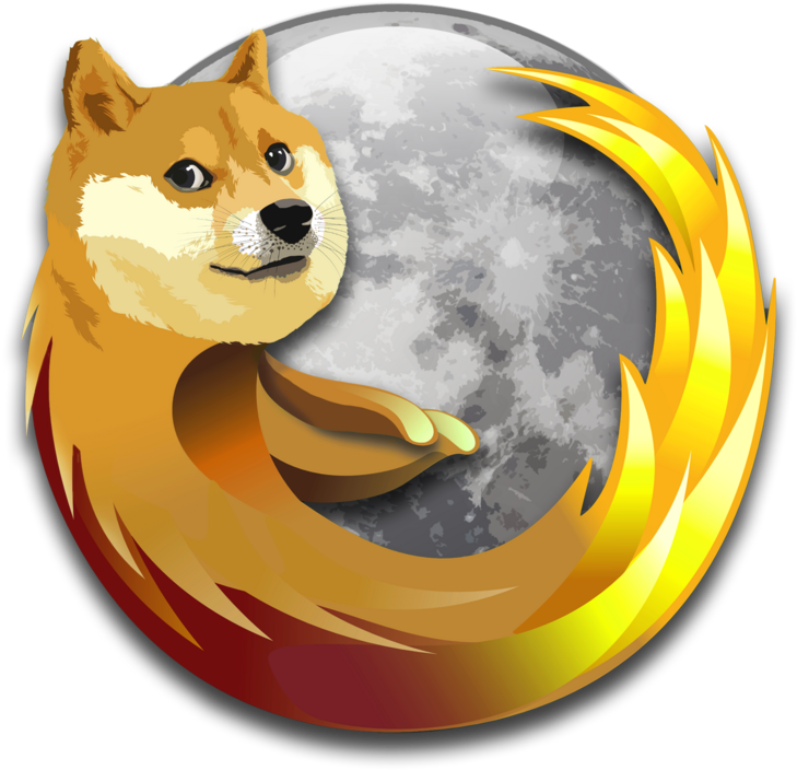 The Dogezilla Firefox Icon I Use - Firefox Doge Icon (728x728), Png Download
