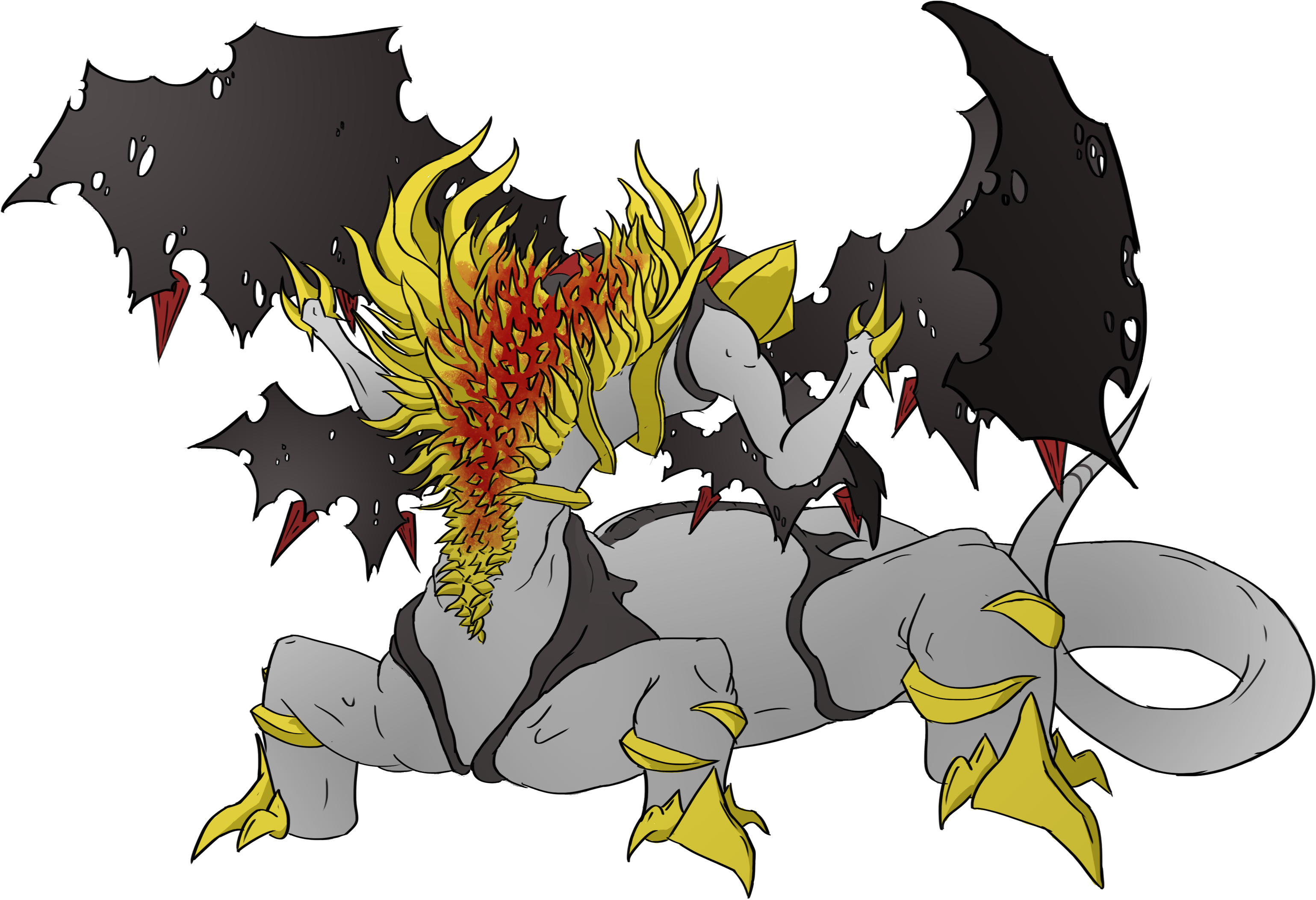 Giratina Gaping Dragon - Dragon Giratina (3200x2400), Png Download