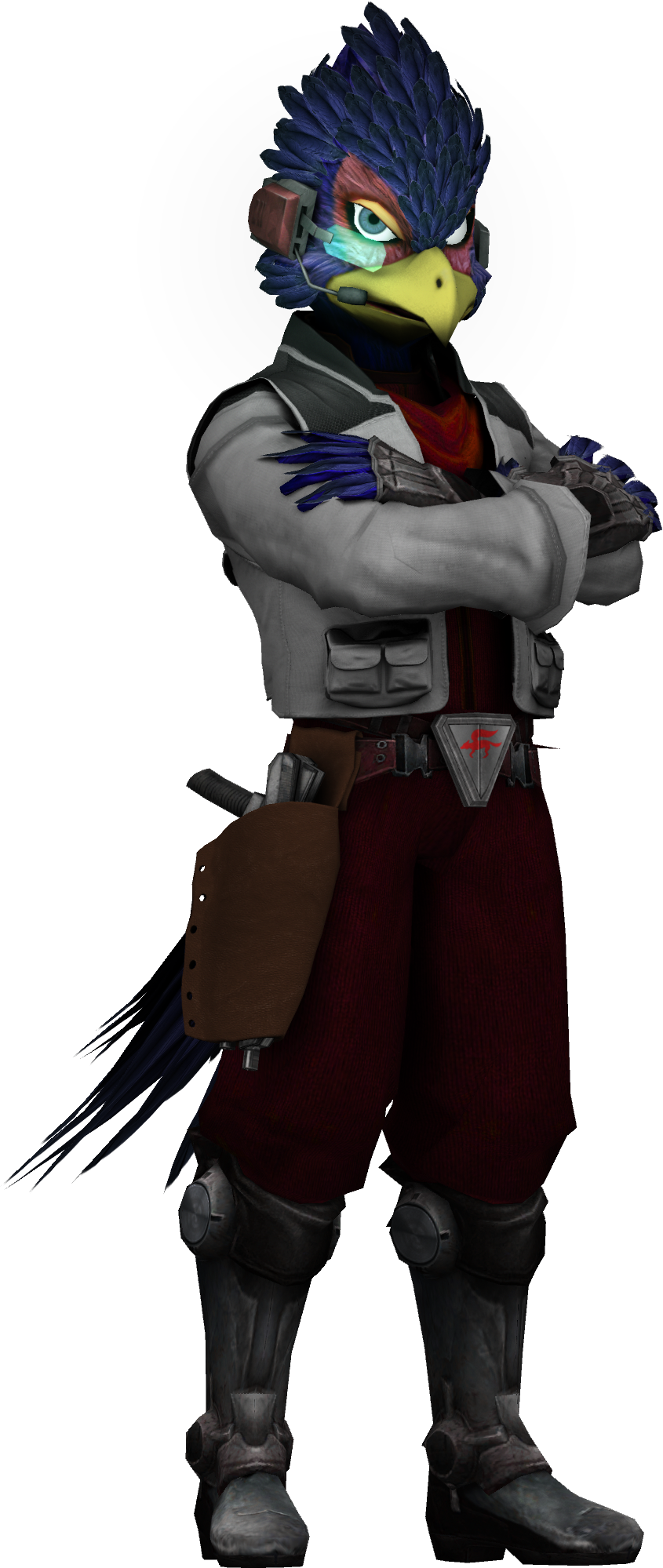 Picture - Falco Logo Star Fox (845x1999), Png Download