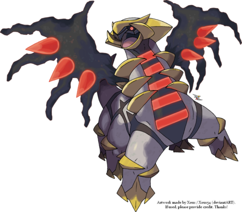 Giratina - - Pokemon Seven Heavenly Virtues (493x433), Png Download