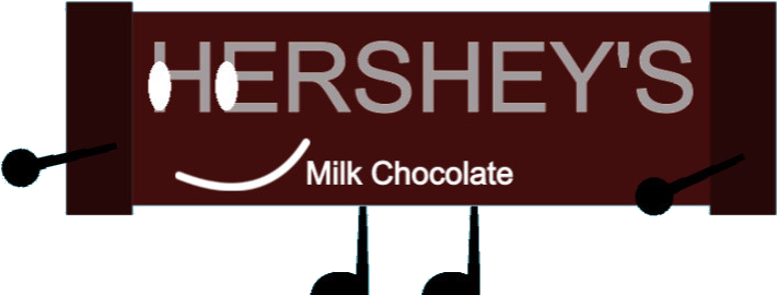 Hershey's Milk Chocolate Pose 1 - Chocolate Object Shows (779x314), Png Download