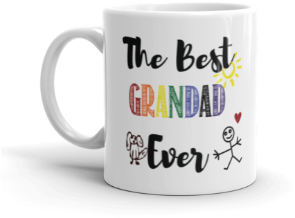Best Grandma/grandad Ever - Aesthetic Mug Png Transparent (500x500), Png Download