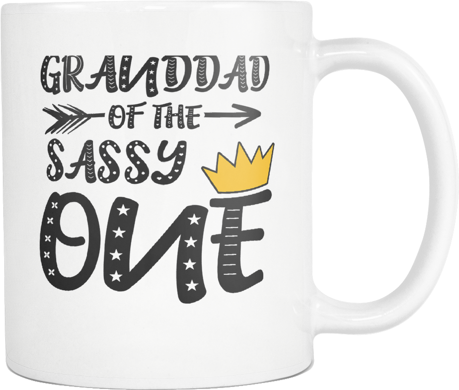 Granddad Of The Sassy One Queen King - Coffee (1024x1024), Png Download