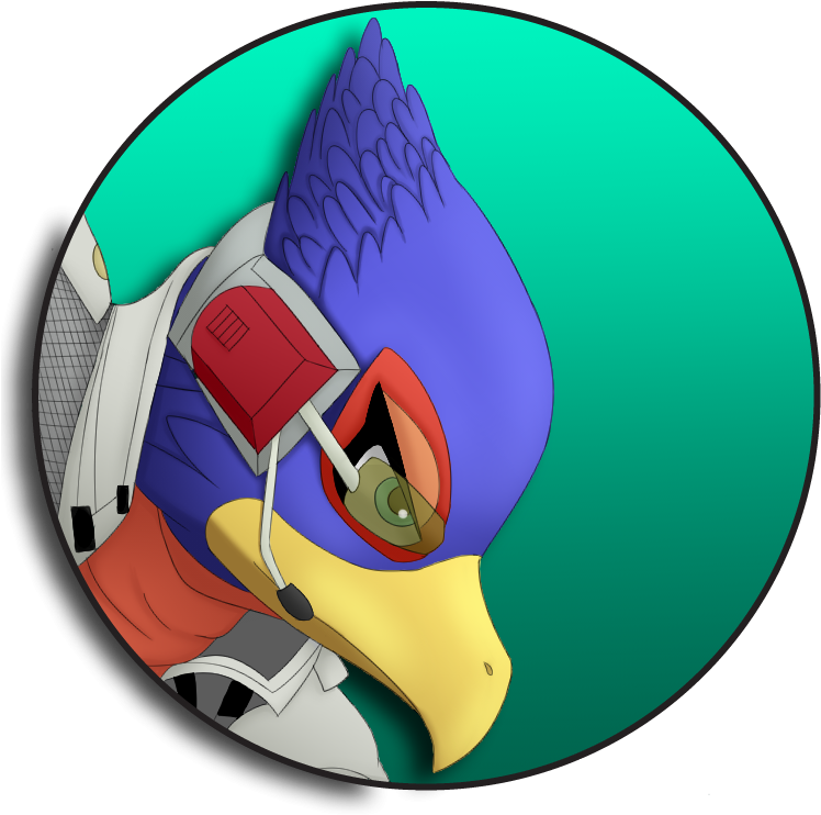Home / Pin Back Buttons / Star Fox / Falco Pin Back - Green Smiley Face (771x900), Png Download
