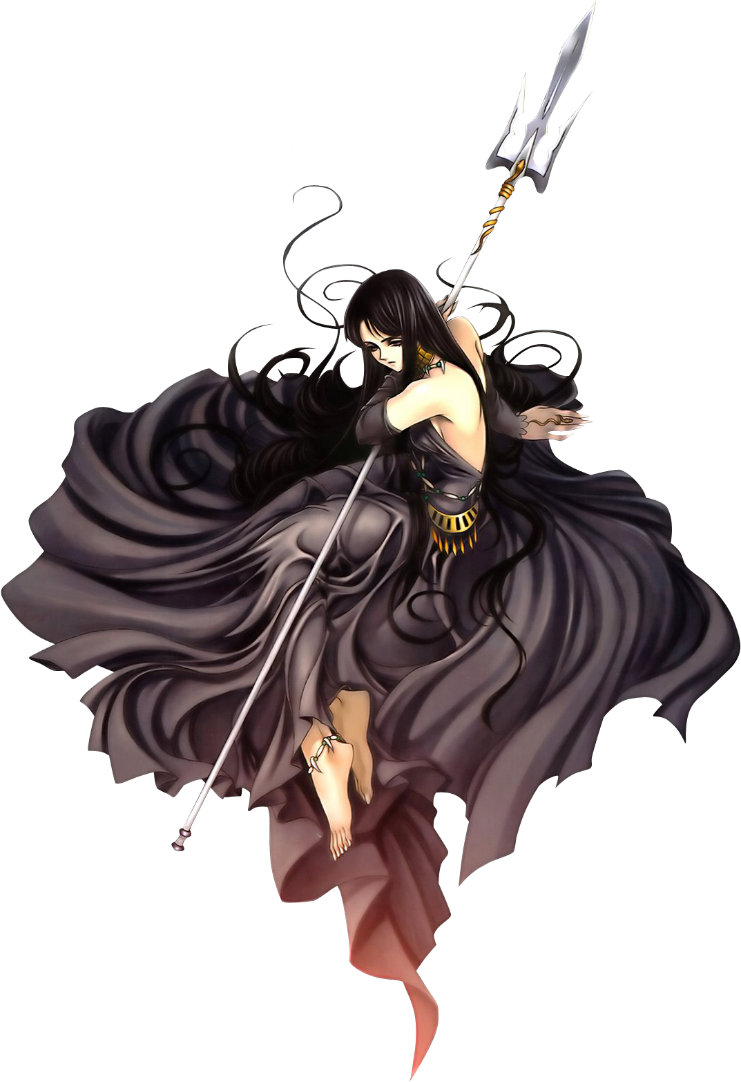 3367 Render Sacred Spectre Pandora - Anime Girl Hot Dark (1164x1600), Png Download