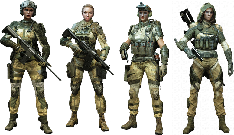 Squad Pandora Skin - Warface Male Skins (774x449), Png Download