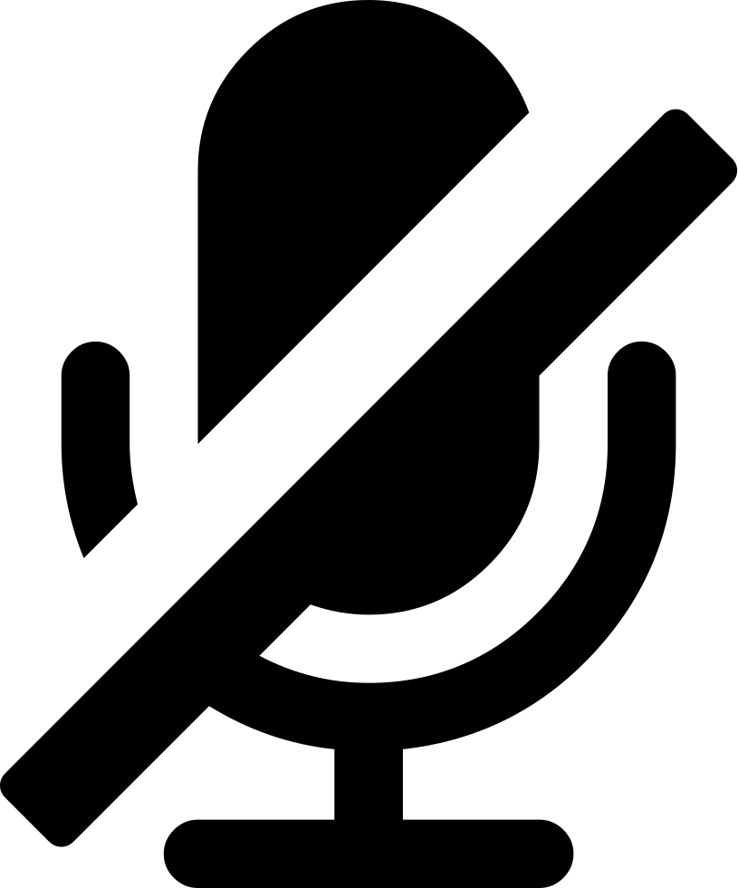 Microphone Slash Comments - Mute Mic Icon Png (815x980), Png Download