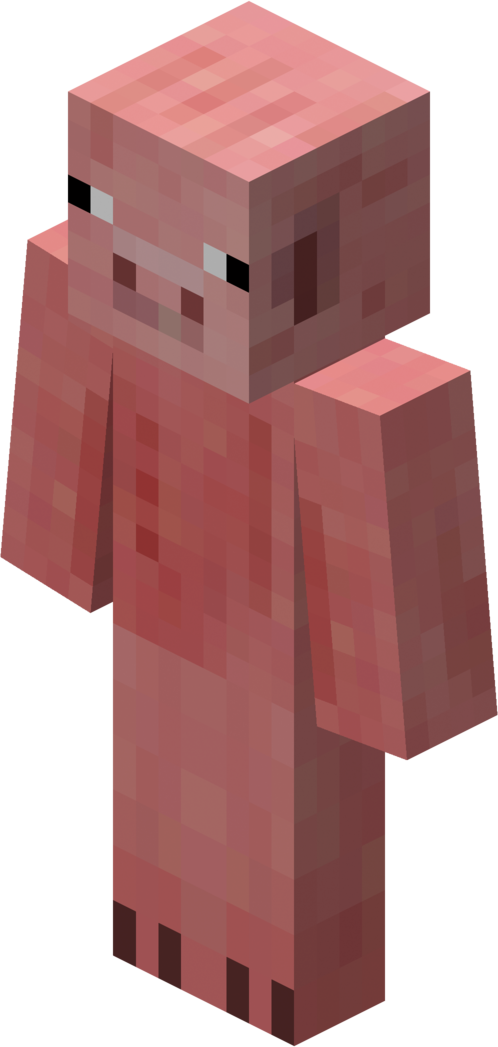 For Minecraft Ideas Wiki M - Zombie Pigman (498x1047), Png Download