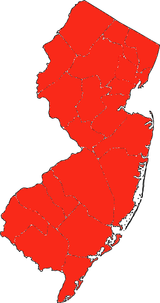 Nj Senate 2013 Gop Primary - Pine Barrens On Map (316x598), Png Download