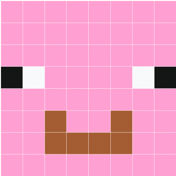 Minecraft Pig - Minecraft (350x450), Png Download