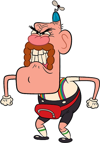 Bad Morning Grandpa - Uncle Grandpa Angry (381x555), Png Download