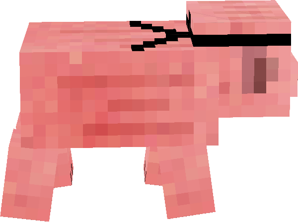 Minecraft Ninja Pig Pig Png Minecraft - Minecraft (600x447), Png Download