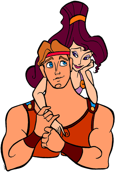 Hercules Clipart Megara - Hercules And Meg (378x559), Png Download