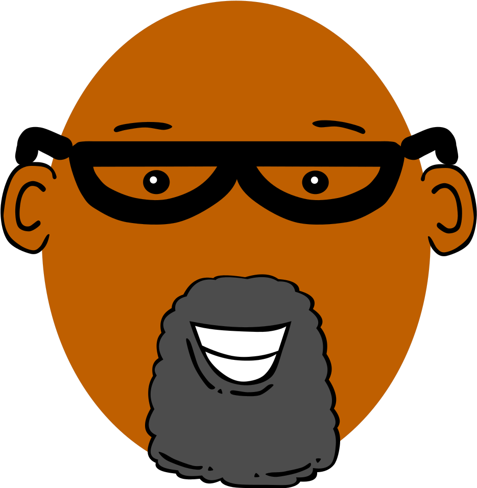 Grandpa With Dark Skin - Dark Skin Clipart (933x1000), Png Download