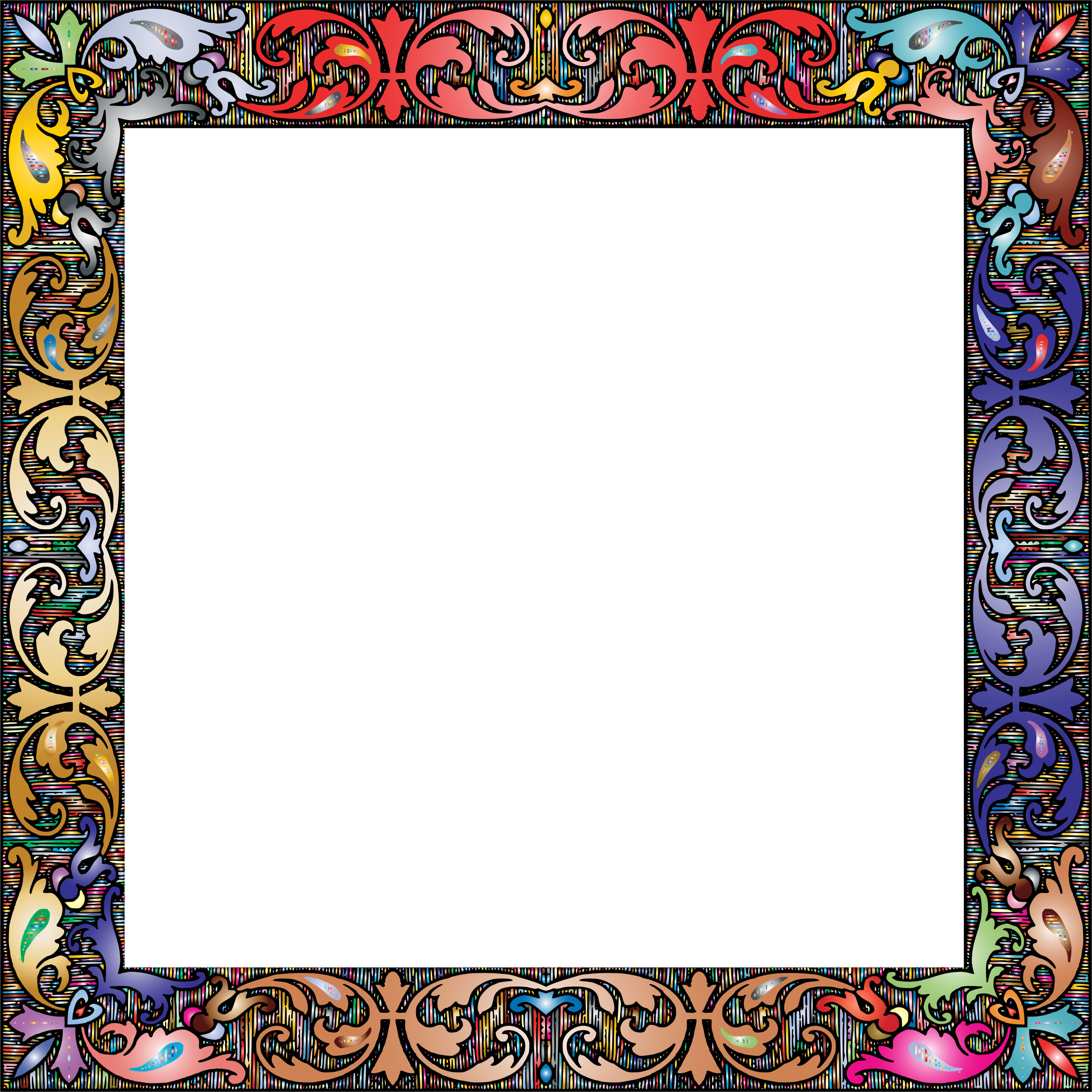 Vintage Square Frame Png - Visual Arts (2328x2328), Png Download
