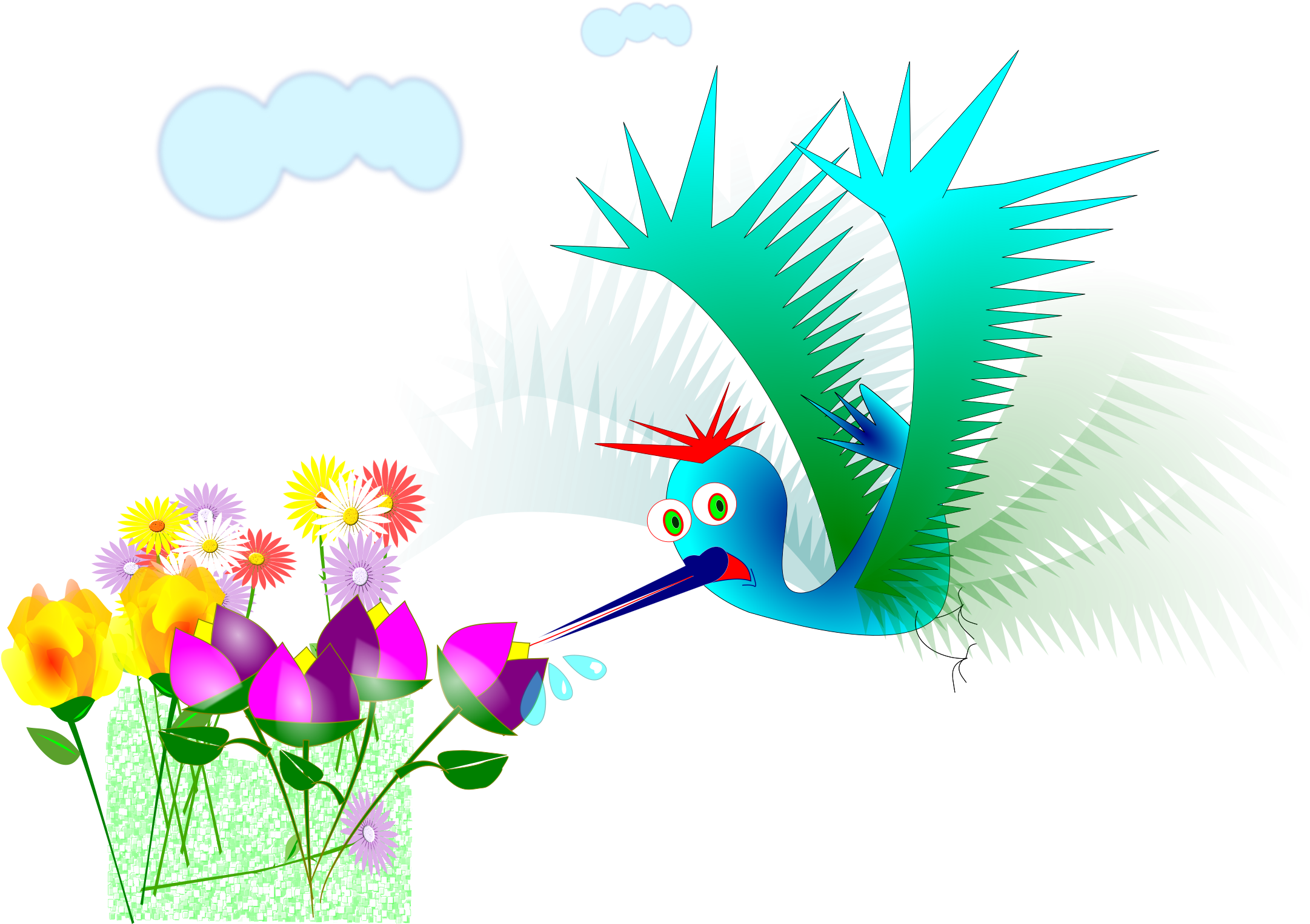 This Free Icons Png Design Of Beija Flor (2400x1745), Png Download