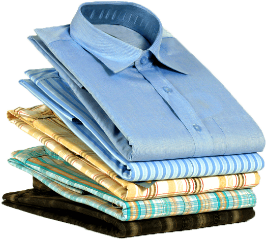 Folded Clothes Png Clipart Black And White - Dry Cleaners (552x504), Png Download