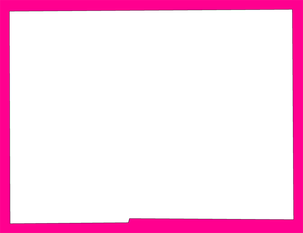 A Plain Frame Map Of Hardee - Plain Pink Frame Png (1024x787), Png Download