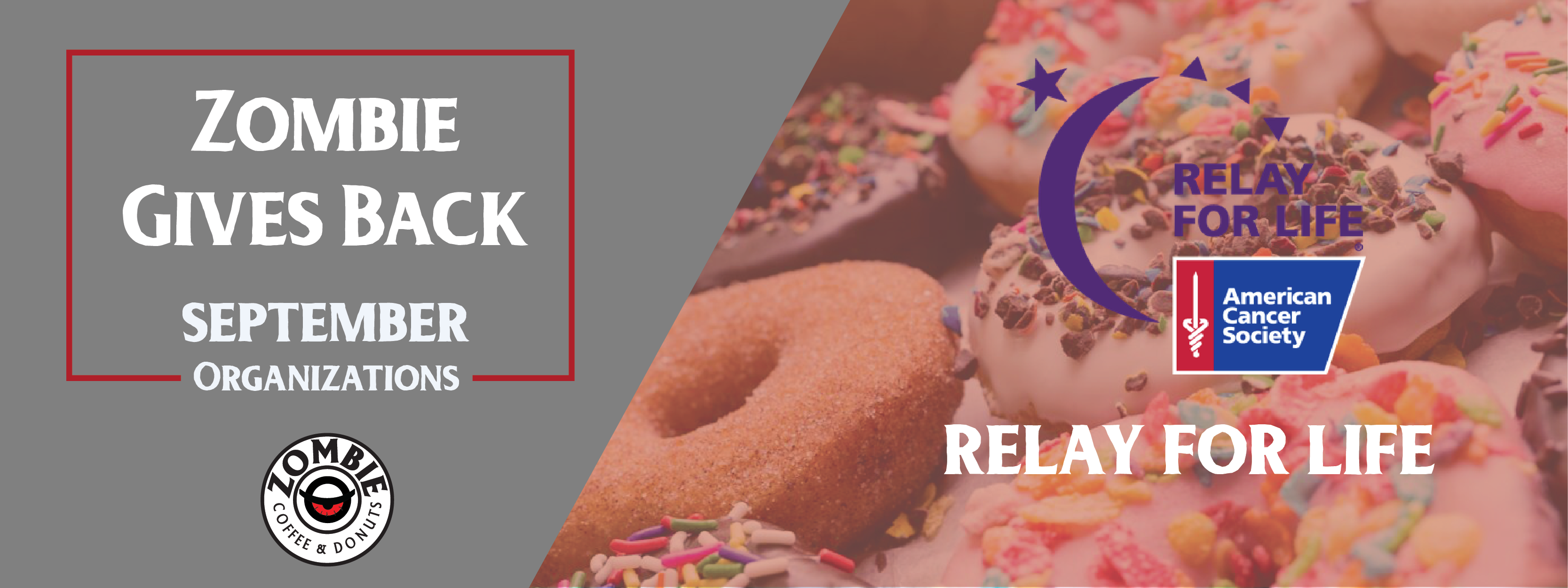 06 Sep Relay For Life - American Cancer Society (3334x1250), Png Download