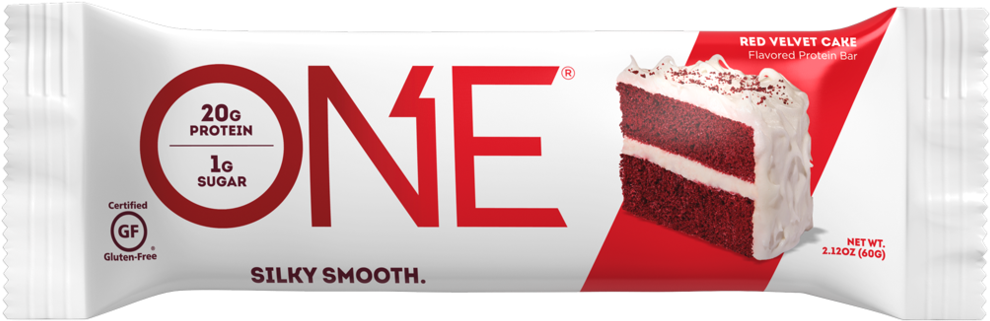 Ohyeah One Bar *seasonal* Red Velvet Cake - One Bar Chocolate Chip Cookie Dough (1023x355), Png Download