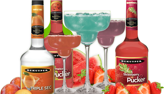 Mingle With Margaritas - De Kuyper Cocktail (586x316), Png Download
